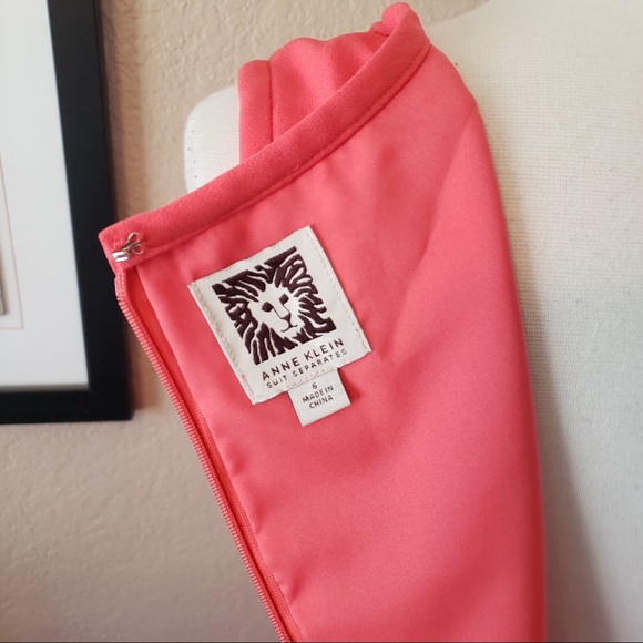 Anne Klein ~ Pink Side Tie Dress ~ Size 6 - Picture 4 of 4